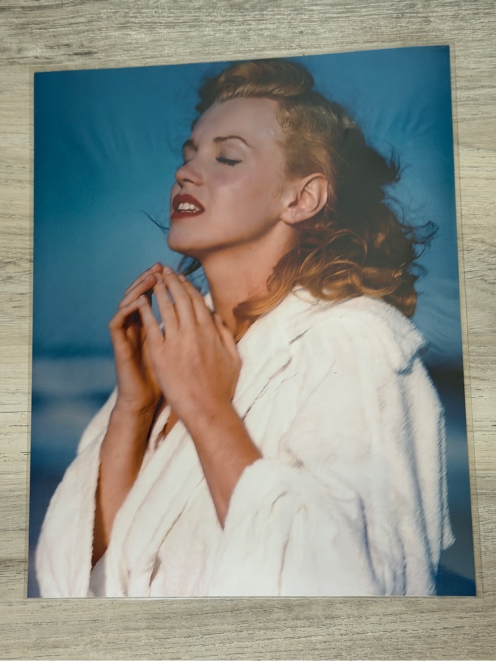Marilyn Monroe Praying Wishing 1950s 8x10 photo